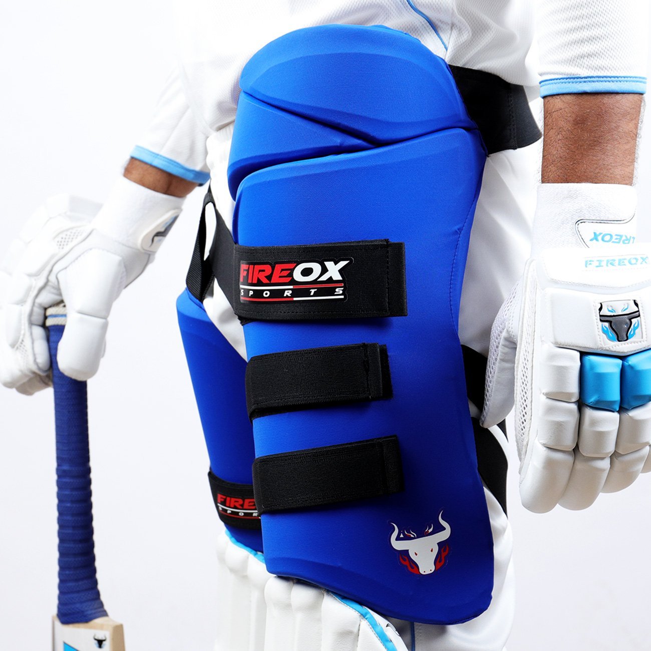 FIREOX Pro Blue Thigh Pad Set