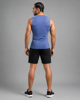 FIREOX Men’s Sleeveless Base Layer Shirt, Sky Blue