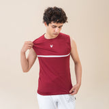 FIREOX Men’s PowerPlay Tank Top, Red, White