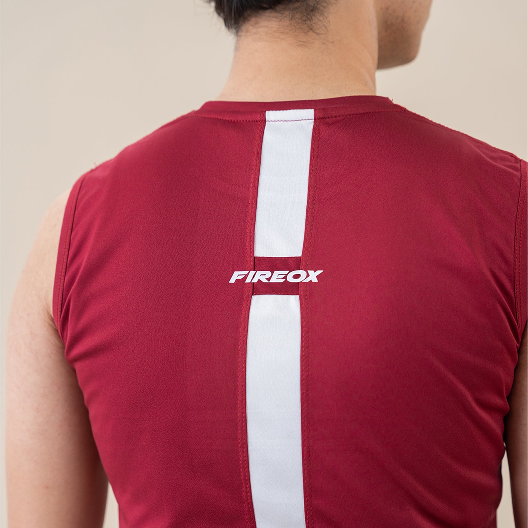 FIREOX Men’s PowerPlay Tank Top, Red, White