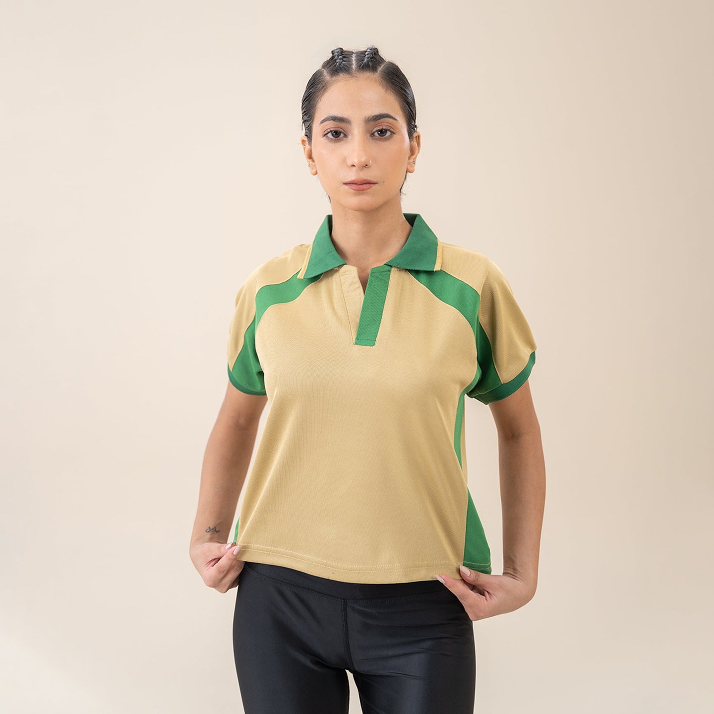 FIREOX Women’s Aura Polo, Beige, D2