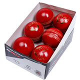 FIREOX HL MAX Cricket Ball, Red, Machine Stitched