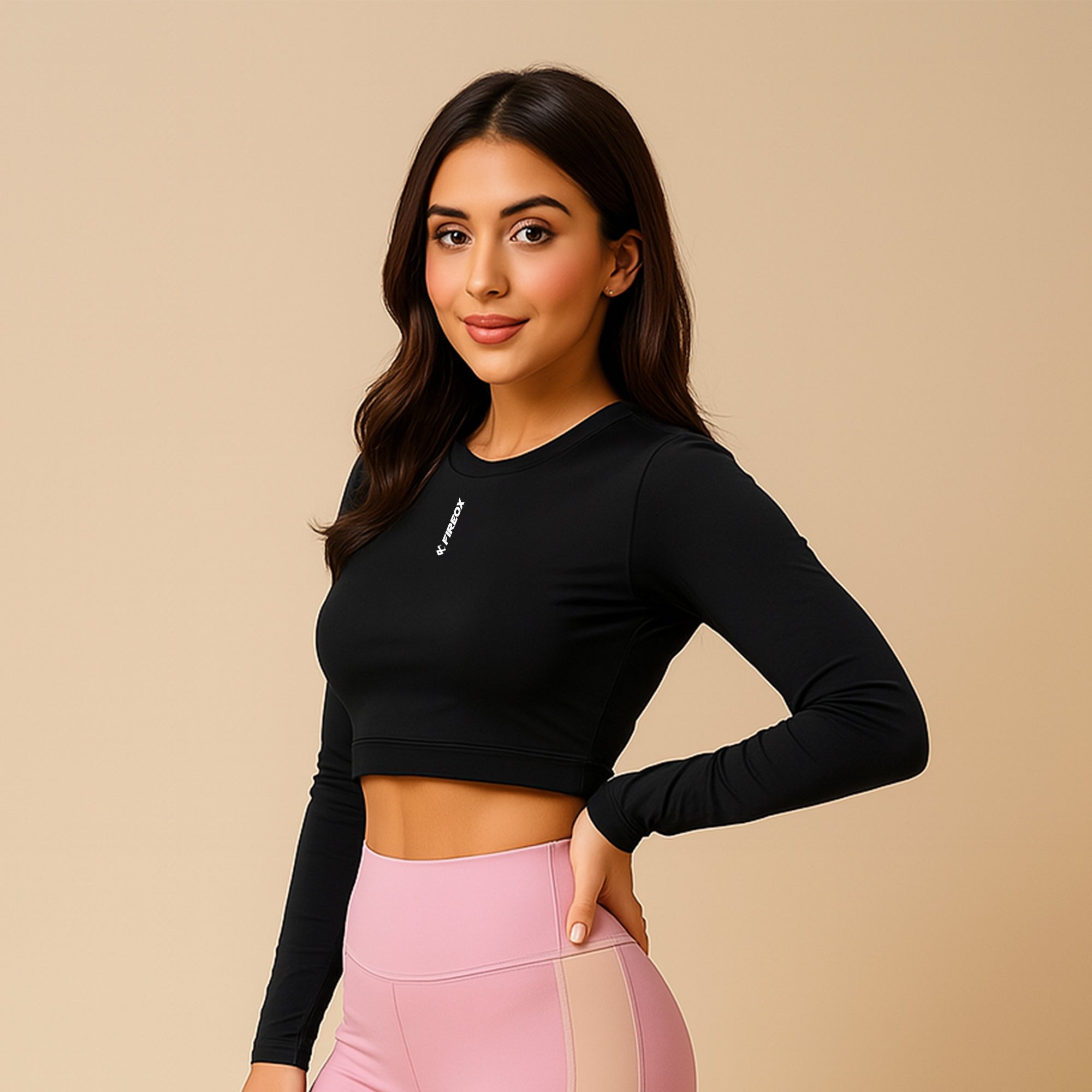 FIREOX Women Base Top, Black