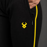 FIREOX Women Activewear Trouser, Black Yellow