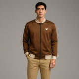 FIREOX MEN Zipper Jacket , Chocolate Light Brown, 2025