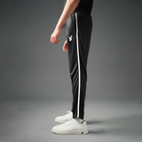 FIREOX Activewear FlowFit Side Stripe Trouser, Black White