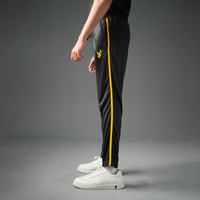 FIREOX Activewear FlowFit Side Stripe Trouser, Black Yellow