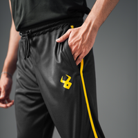 FIREOX Activewear FlowFit Side Stripe Trouser, Black Yellow