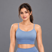 Fireox Sports Bra, Grey Navy