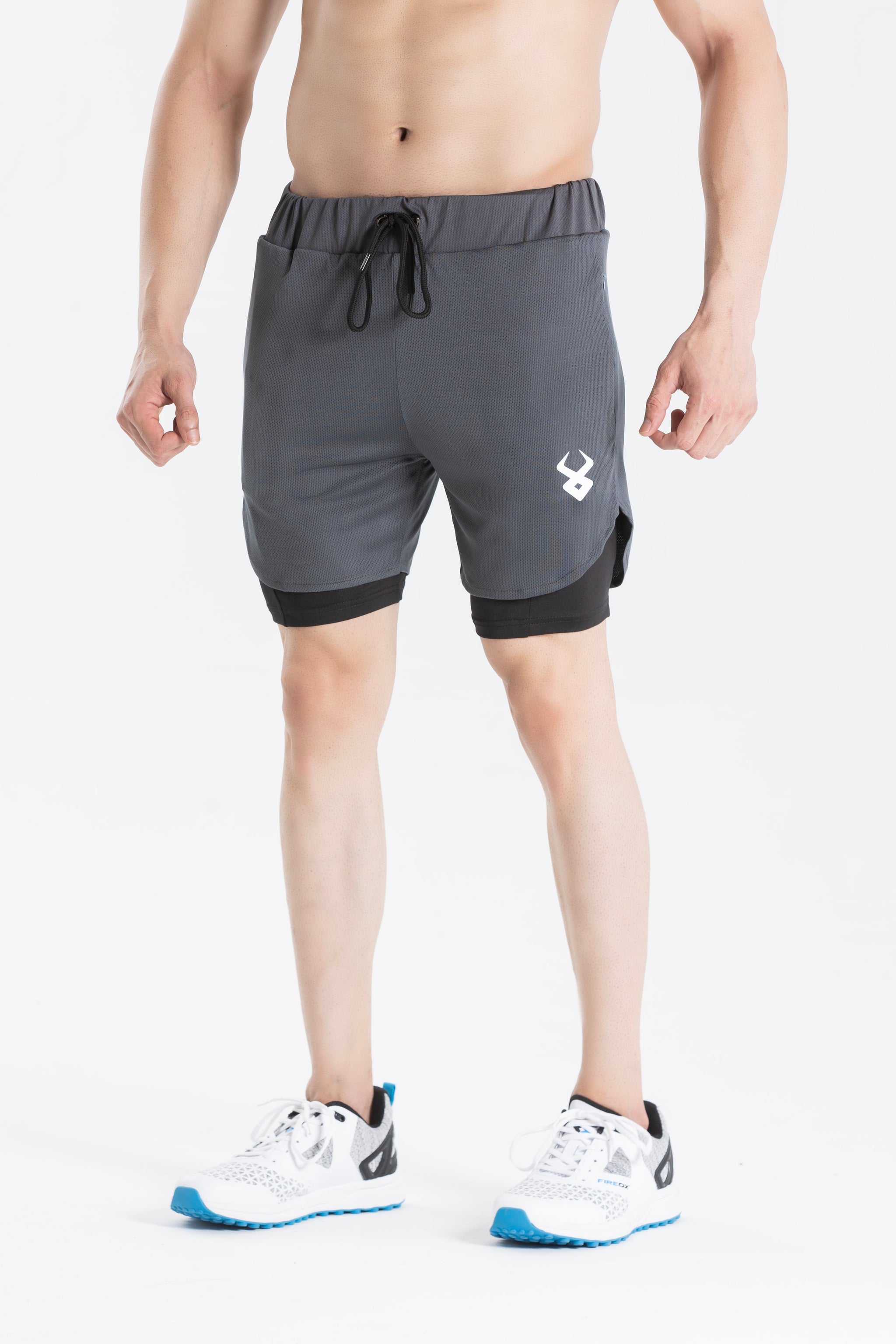 FIREOX Actifit Shorts, Charcoal Grey Black, 2023