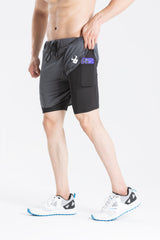 FIREOX Actifit Shorts, Charcoal Grey Black, 2023