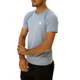 Fireox Mens Actifit T-Shirt, Grey Blue