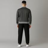 FIREOX MEN Zipper Jacket – White Grey, 2025