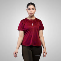 FIREOX Actifit Women T-Shirt, Maroon, D2, 2022