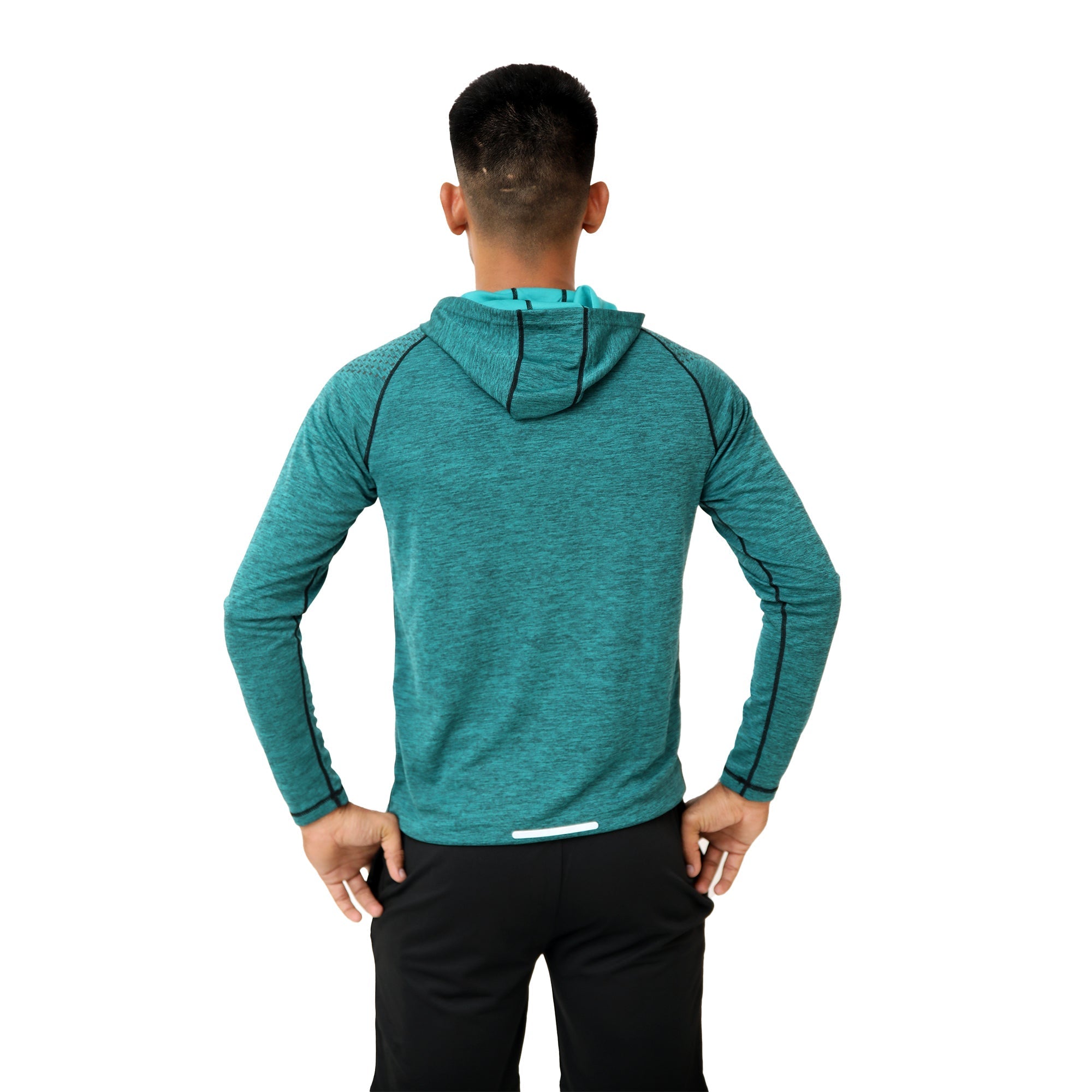 Fireox Mens Pullover Hoodie, Petroleum Green