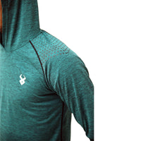 Fireox Mens Pullover Hoodie, Petroleum Green