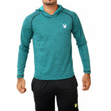 Fireox Mens Pullover Hoodie, Petroleum Green