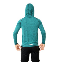 Fireox Mens Pullover Hoodie, Petroleum Green