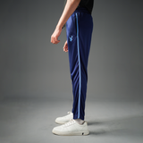 FIREOX Activewear FlowFit Side Stripe Trouser, Navy Blue Sky