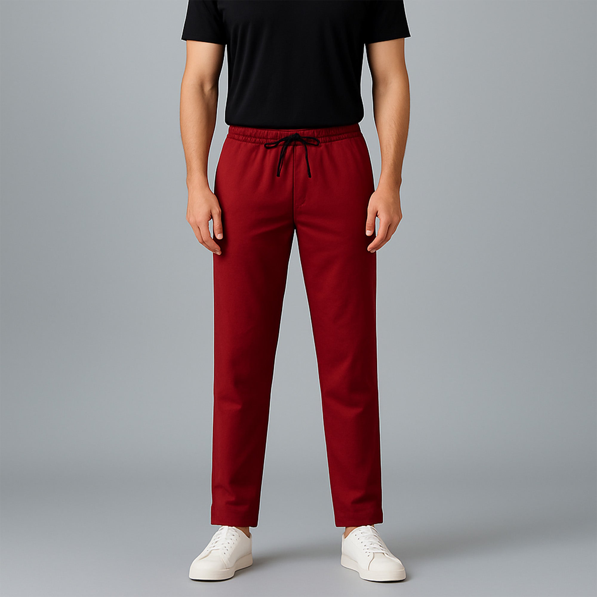 FIREOX MEN Relaxed Fit Trouser, Maroon, 2025