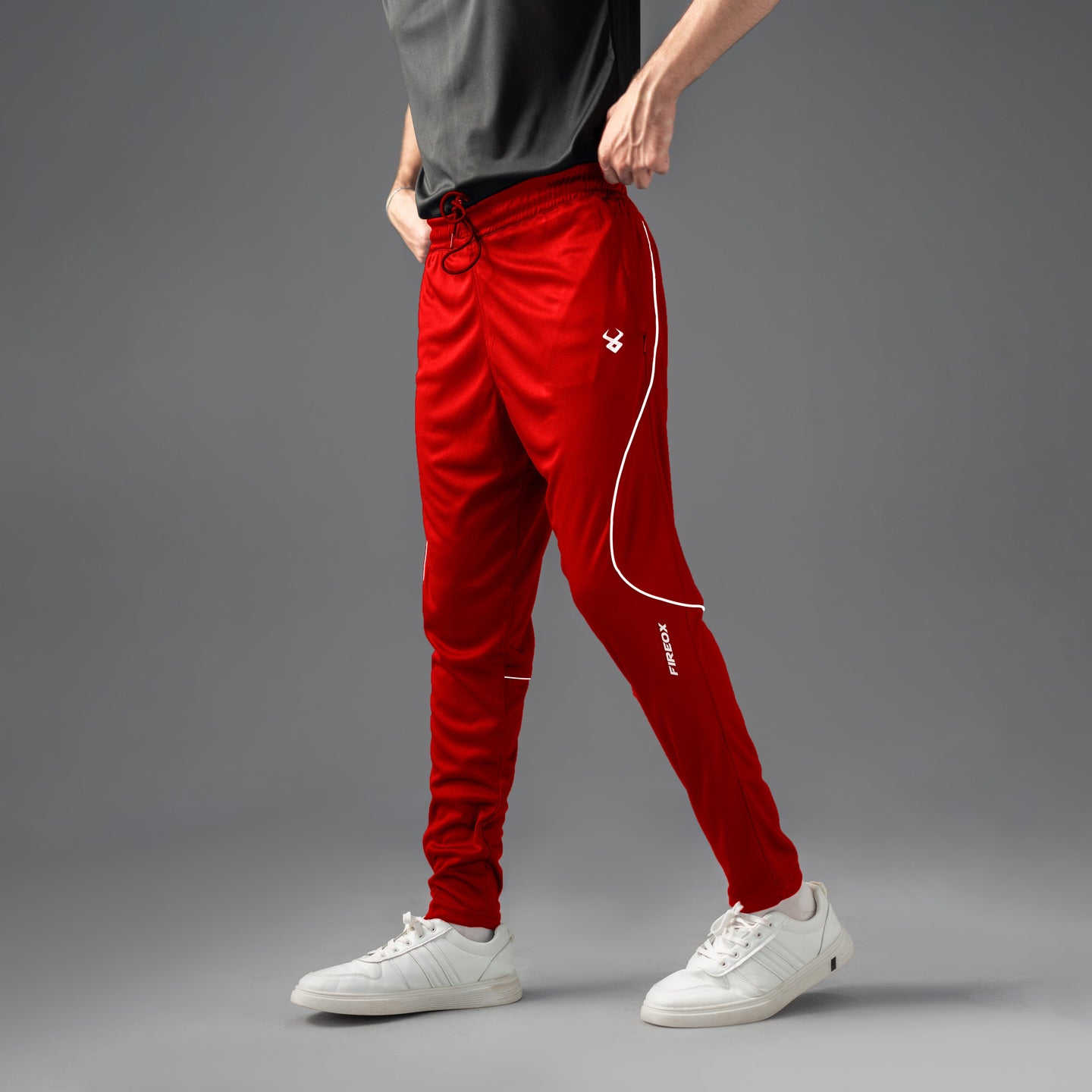 FIREOX Activewear Stripe Trouser, Red