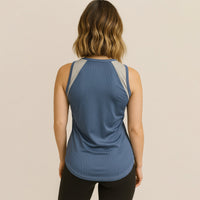 FIREOX Women’s Rise Tank Top, Petroleum Green, Grey