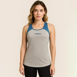 FIREOX Women’s Rise Tank Top, Petroleum Green, Grey