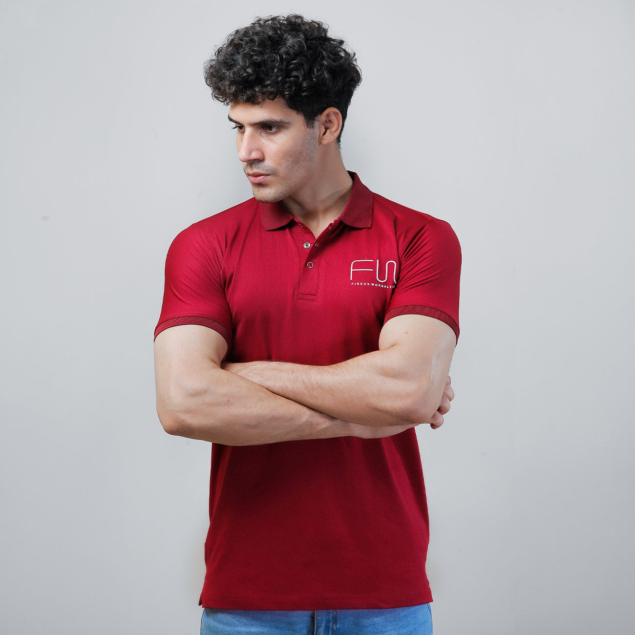 FIREOX Workaletics, Premium Fit, Polo Maroon